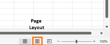 excel page layout view