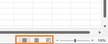 excel page view options