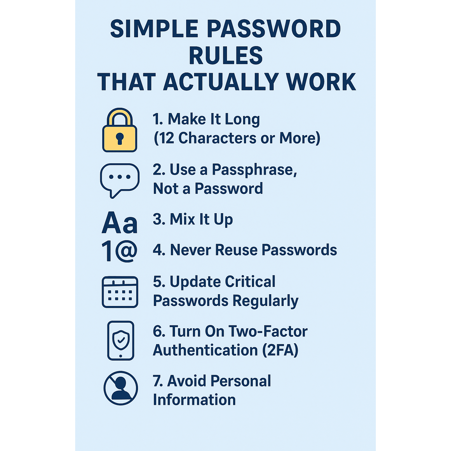 Steps to create simple strong passwords - Bijak Bestari Steps to create simple strong passwords